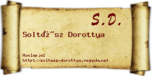 Soltész Dorottya névjegykártya