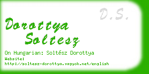 dorottya soltesz business card