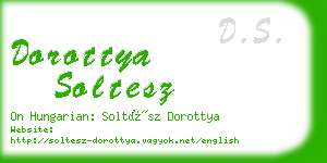 dorottya soltesz business card